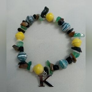 HandCrafted Semi Precious Stone Stretch Bracelet